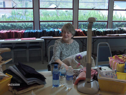 My Just Desserts, Rug Retreat, Student working